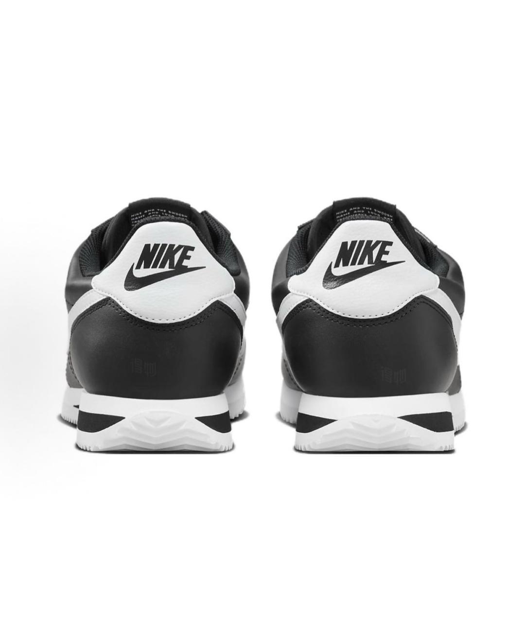 NIKE Черные кожаные низкие кроссовки / кеды, фото 5