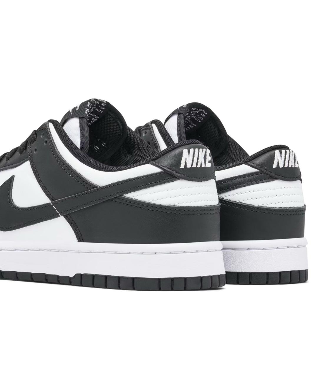 NIKE Черные кожаные низкие кроссовки / кеды, фото 3