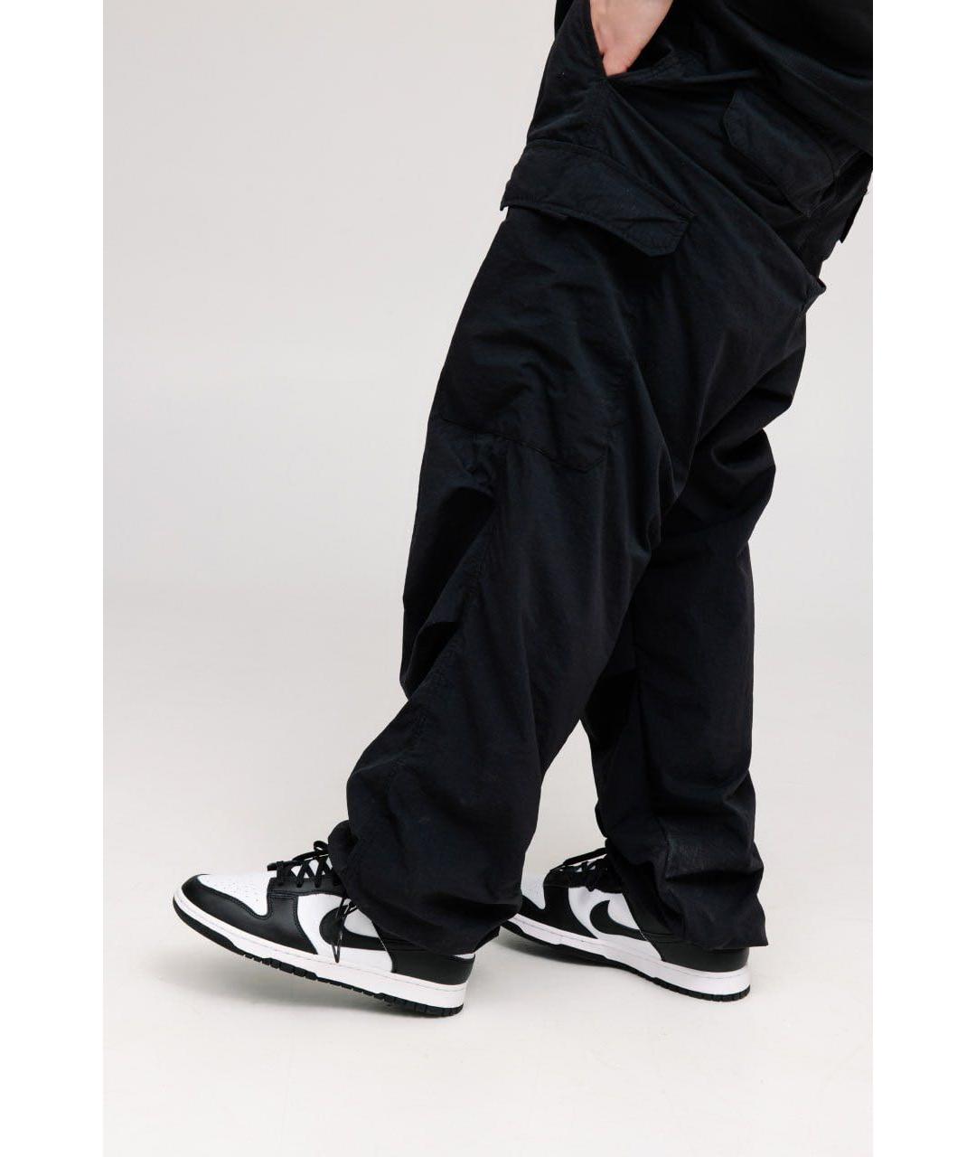 NIKE Черные кожаные низкие кроссовки / кеды, фото 2