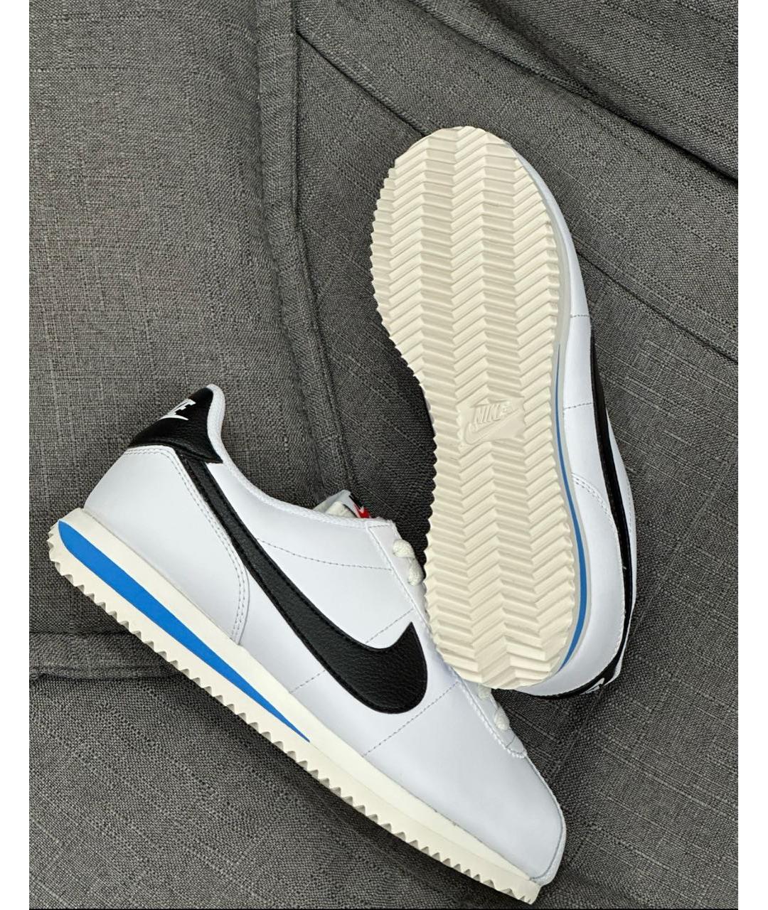 NIKE Белые кожаные низкие кроссовки / кеды, фото 7