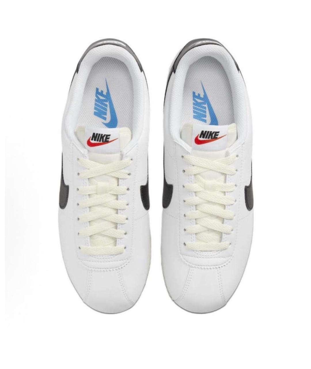 NIKE Белые кожаные низкие кроссовки / кеды, фото 3