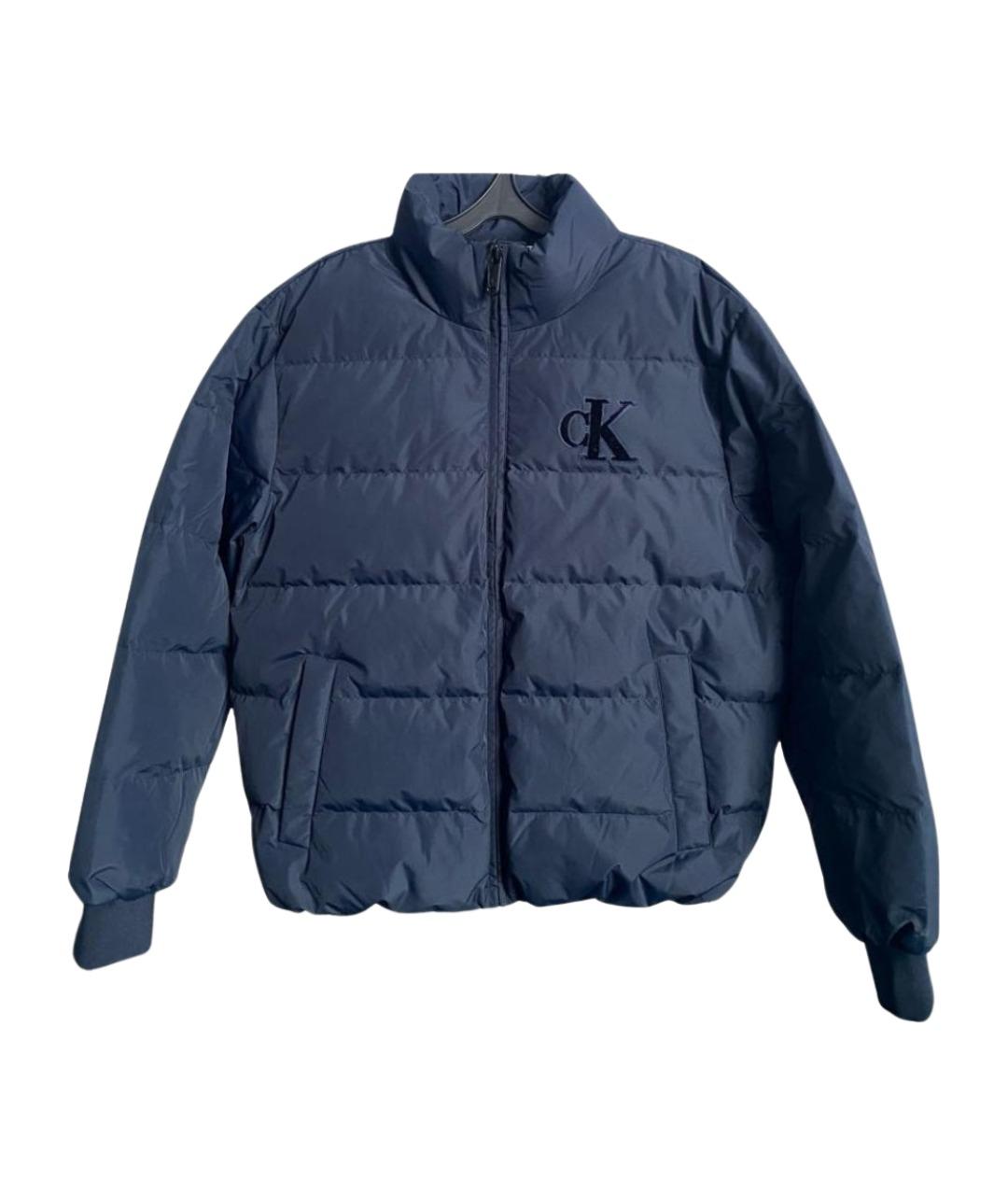 CALVIN KLEIN Синий полиэстеровый пуховик, фото 1