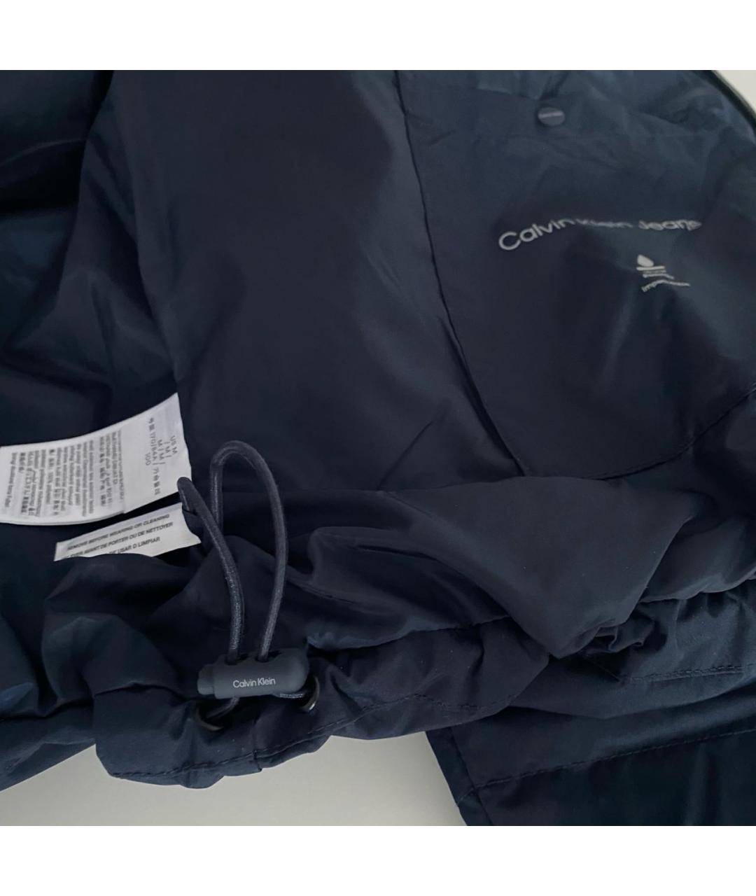 CALVIN KLEIN Синий полиэстеровый пуховик, фото 6