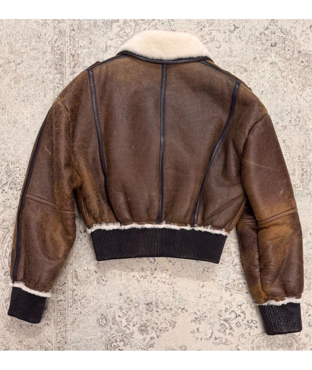 BALMAIN Коричневая меховая дубленка, фото 2