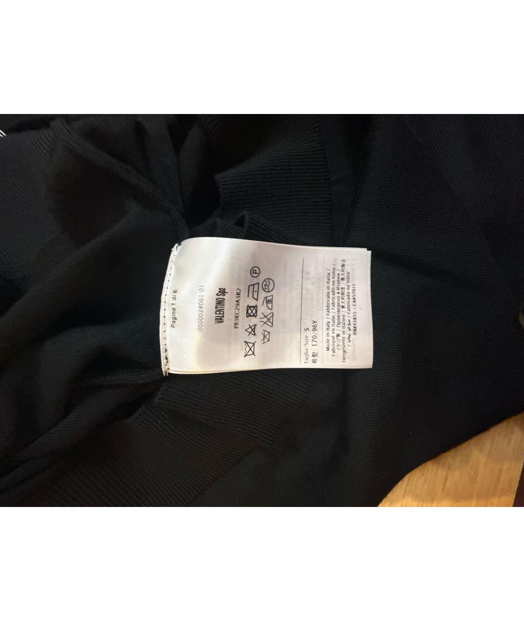 VALENTINO Черный шерстяной джемпер / свитер, фото 6
