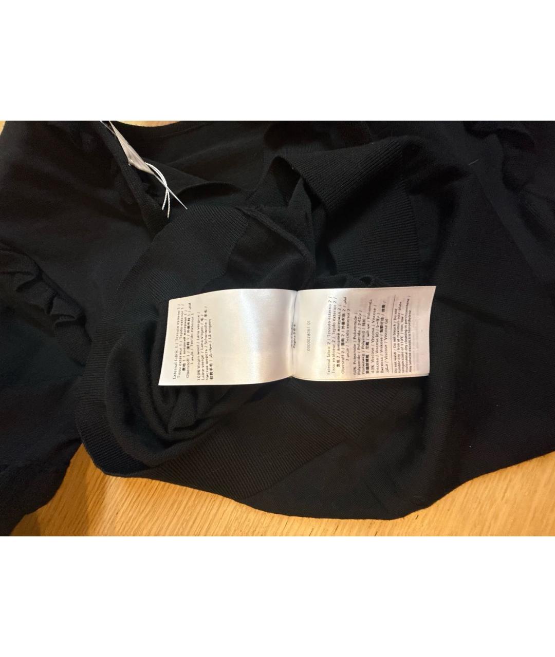 VALENTINO Черный шерстяной джемпер / свитер, фото 7