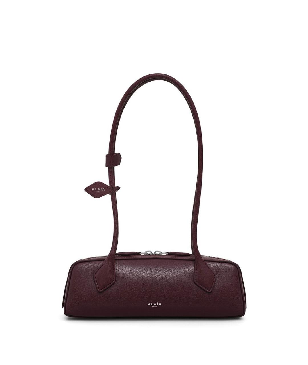 ALAIA Бордовая кожаная сумка через плечо, фото 1