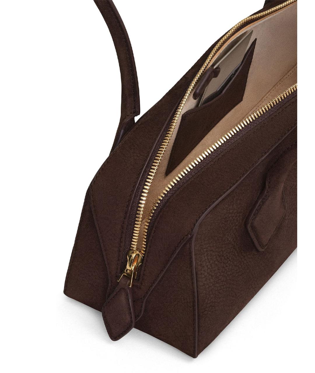 ALAIA Коричневая кожаная сумка через плечо, фото 3