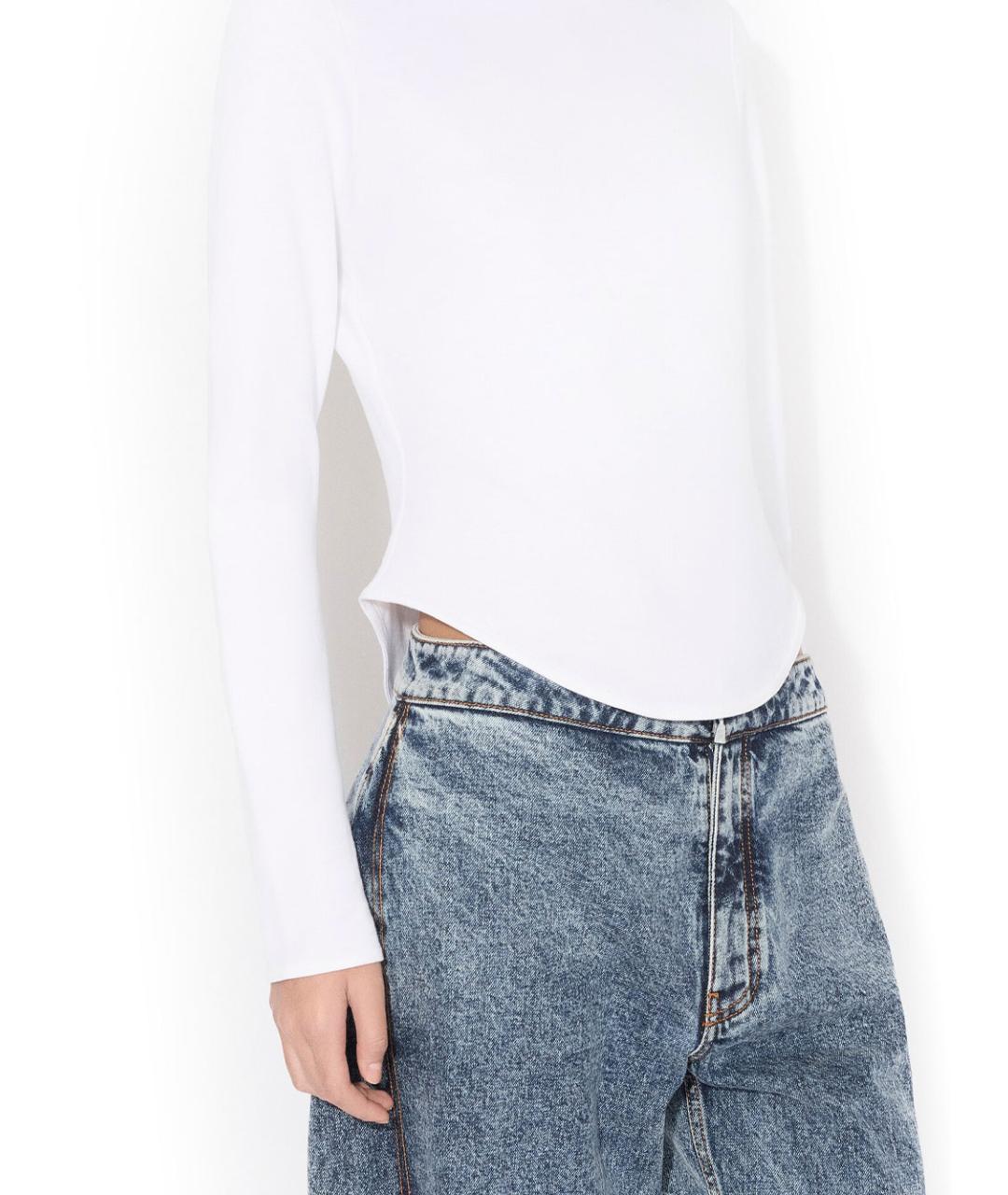 ALAIA Синие хлопковые прямые джинсы, фото 3