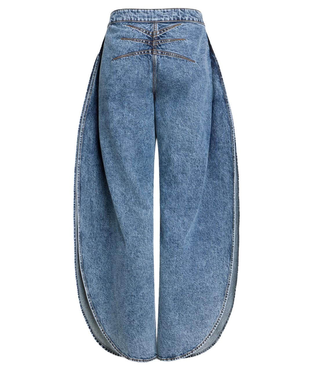 ALAIA Синие хлопковые прямые джинсы, фото 5