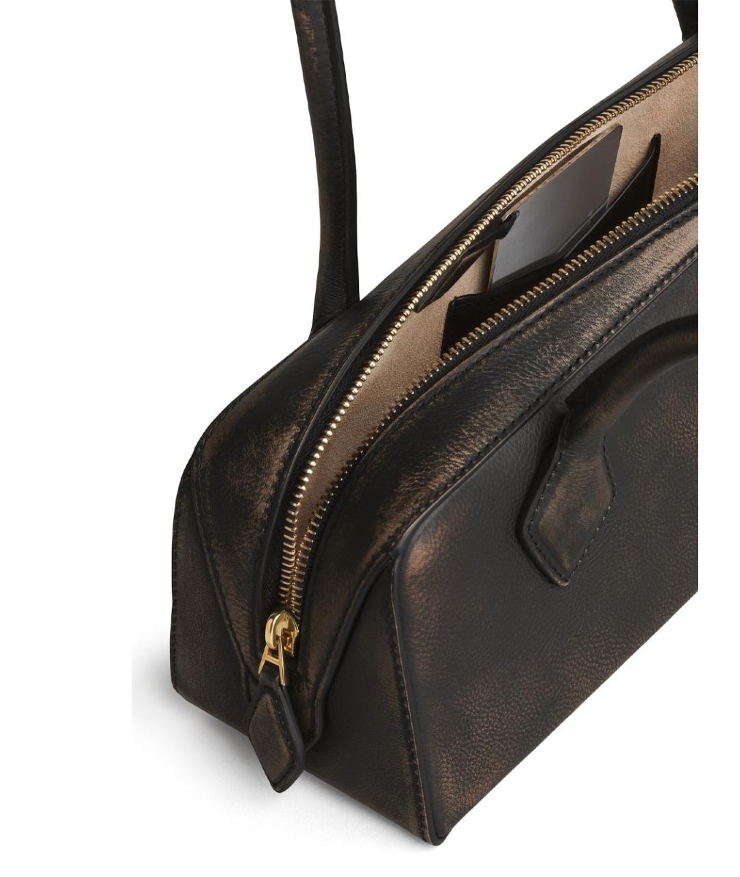 ALAIA Коричневая кожаная сумка через плечо, фото 4