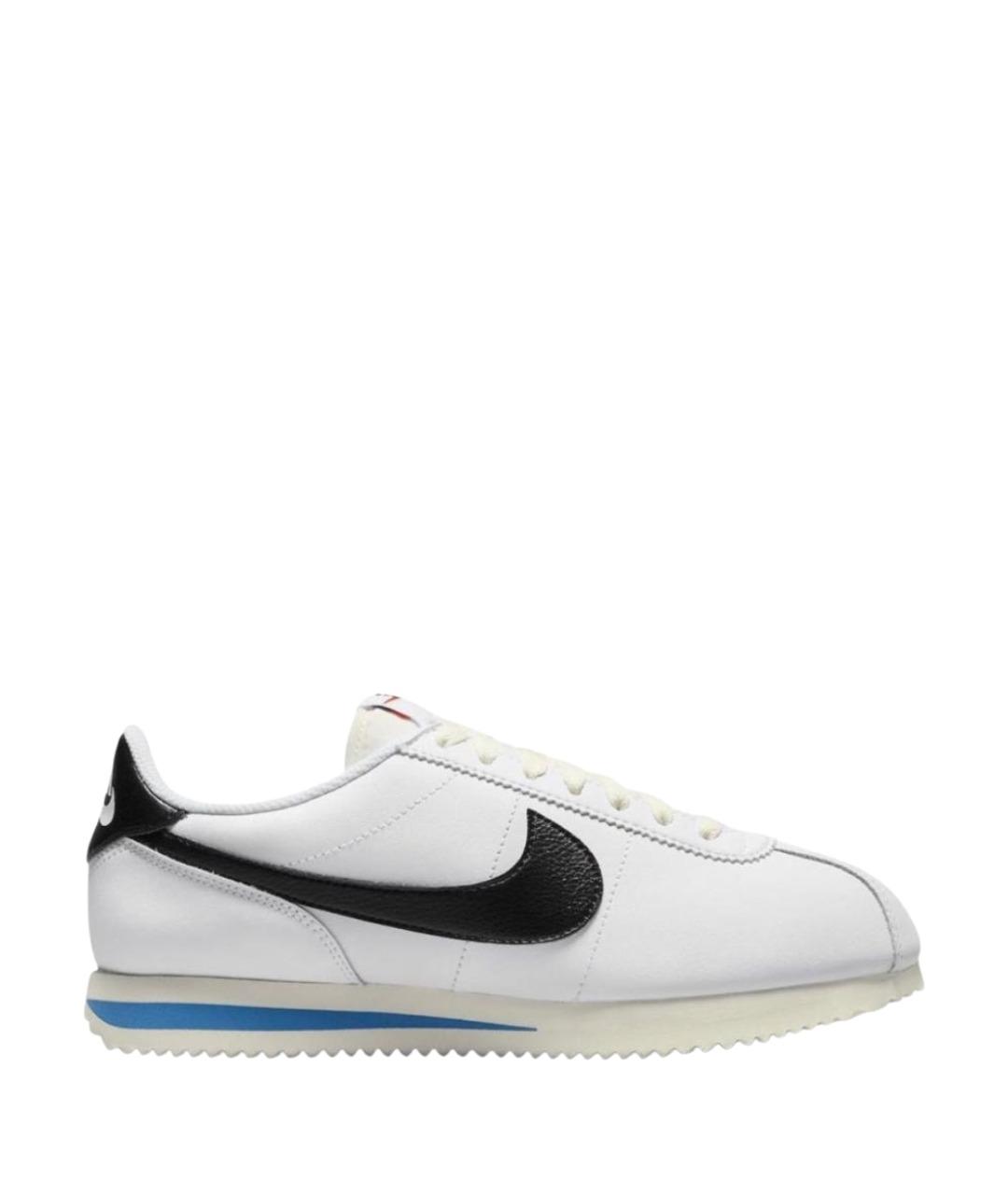 NIKE Белые кожаные низкие кроссовки / кеды, фото 1