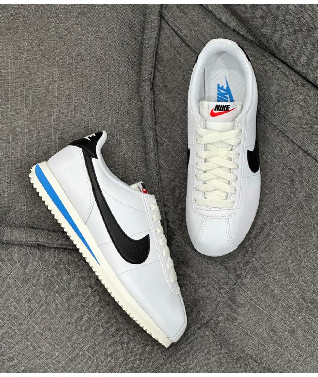 NIKE Белые кожаные низкие кроссовки / кеды, фото 6