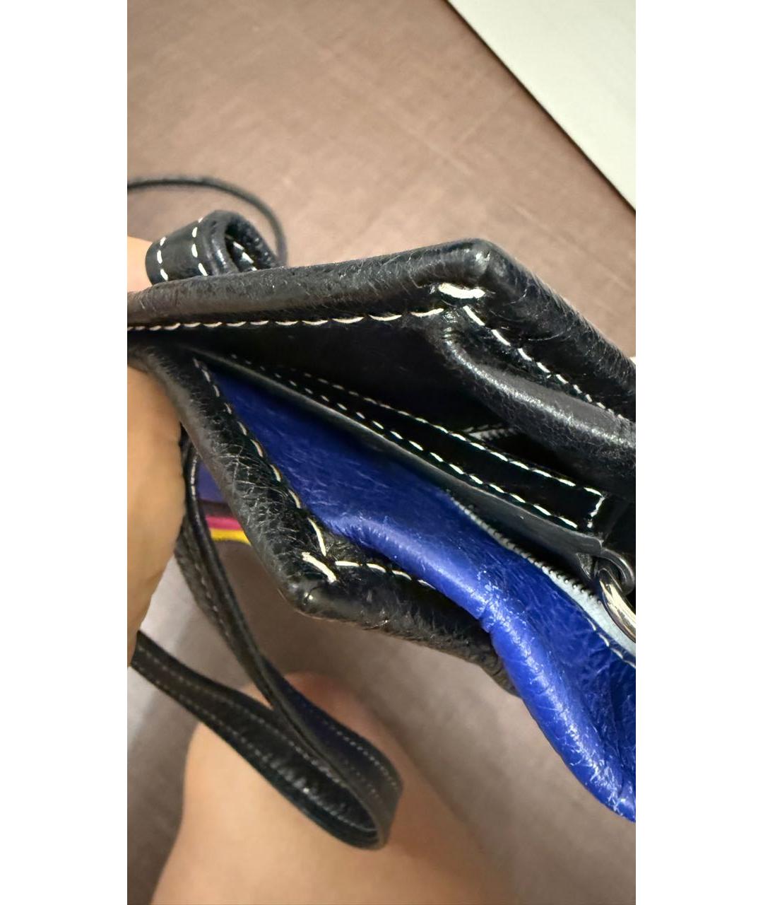 BALENCIAGA Черная кожаная сумка тоут, фото 7