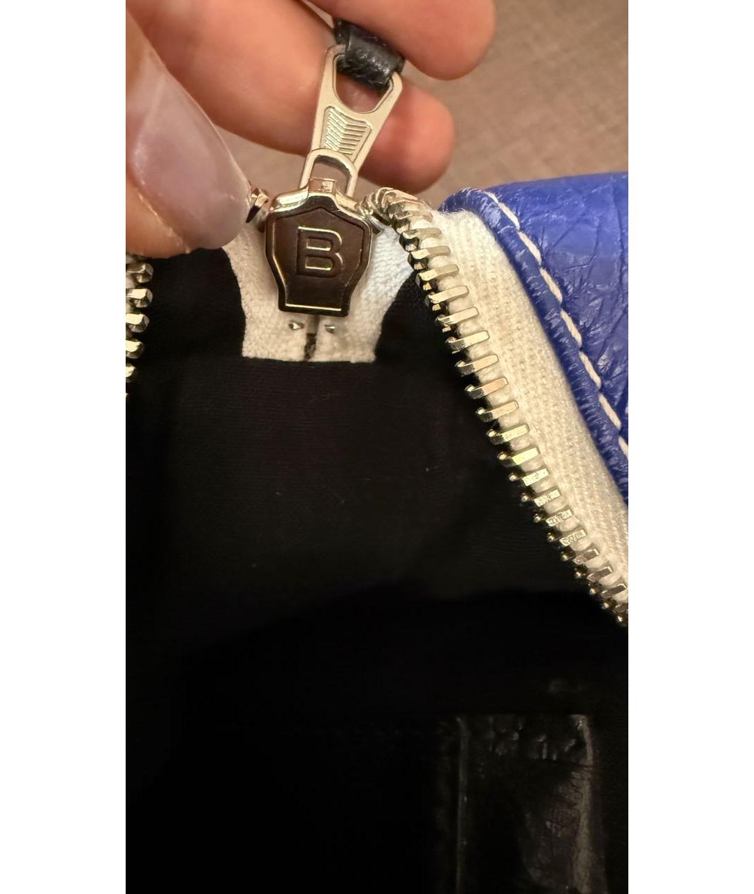 BALENCIAGA Черная кожаная сумка тоут, фото 8