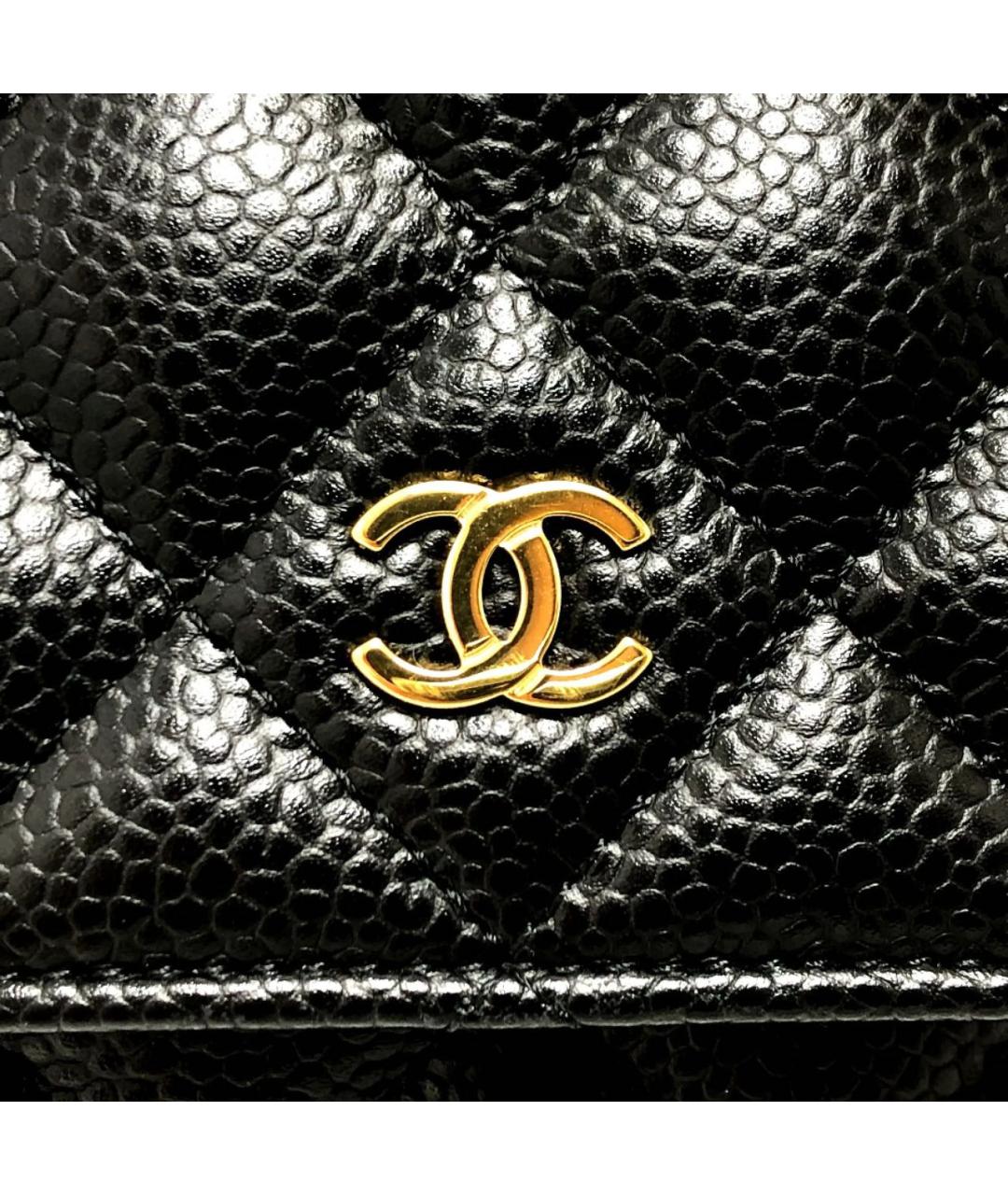 CHANEL Черная кожаная сумка через плечо, фото 4