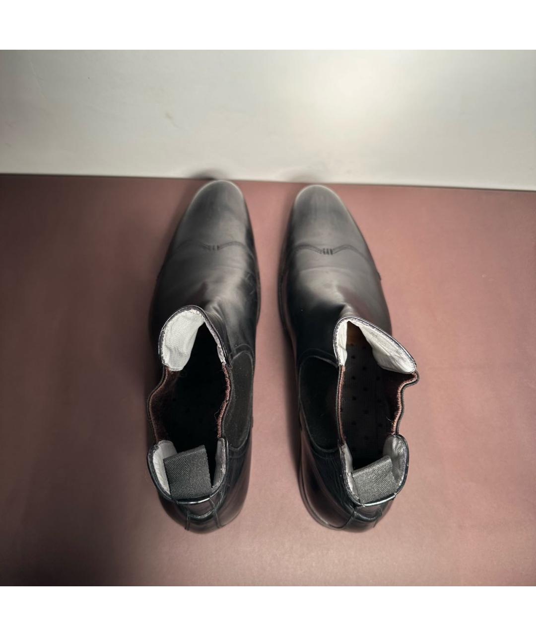 KENZO Черные кожаные высокие ботинки, фото 3