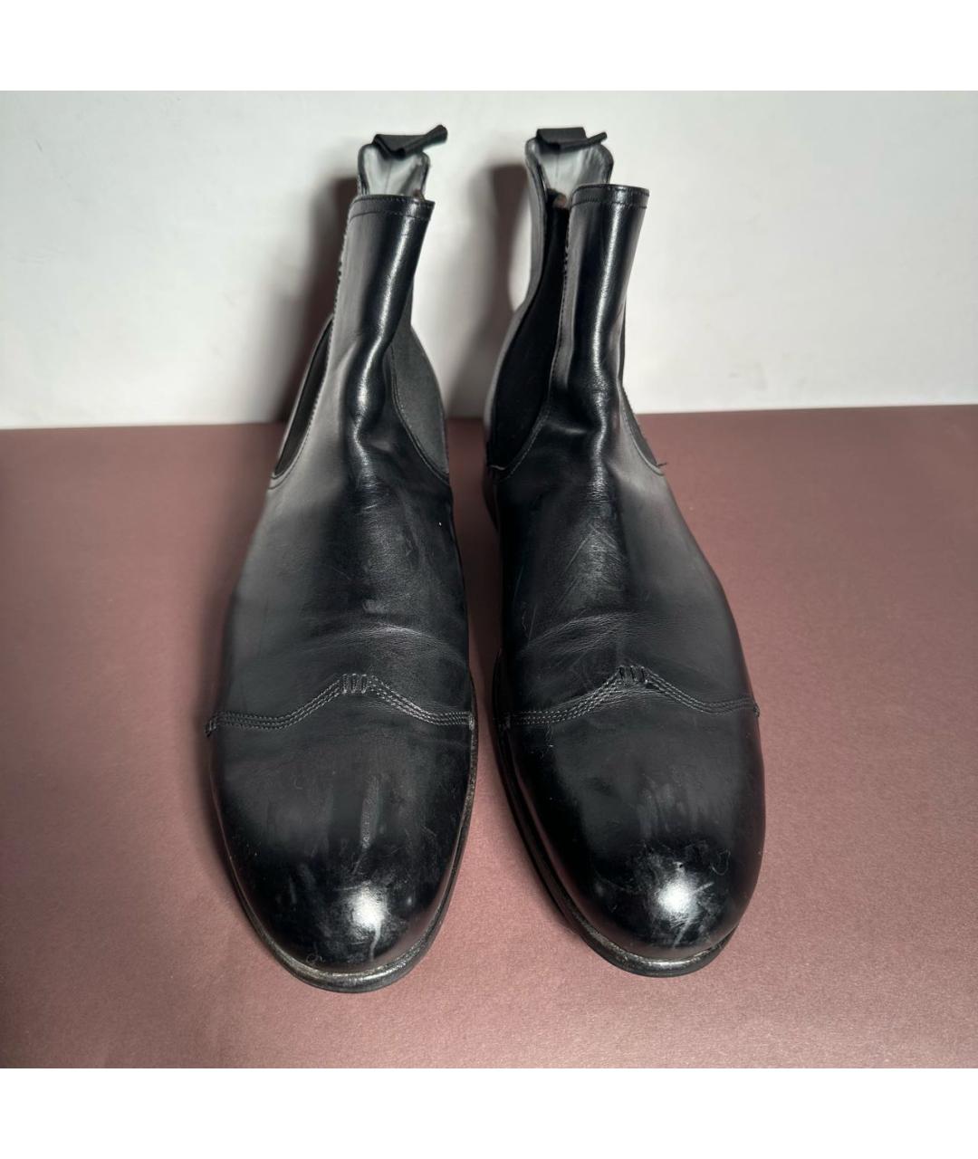 KENZO Черные кожаные высокие ботинки, фото 2