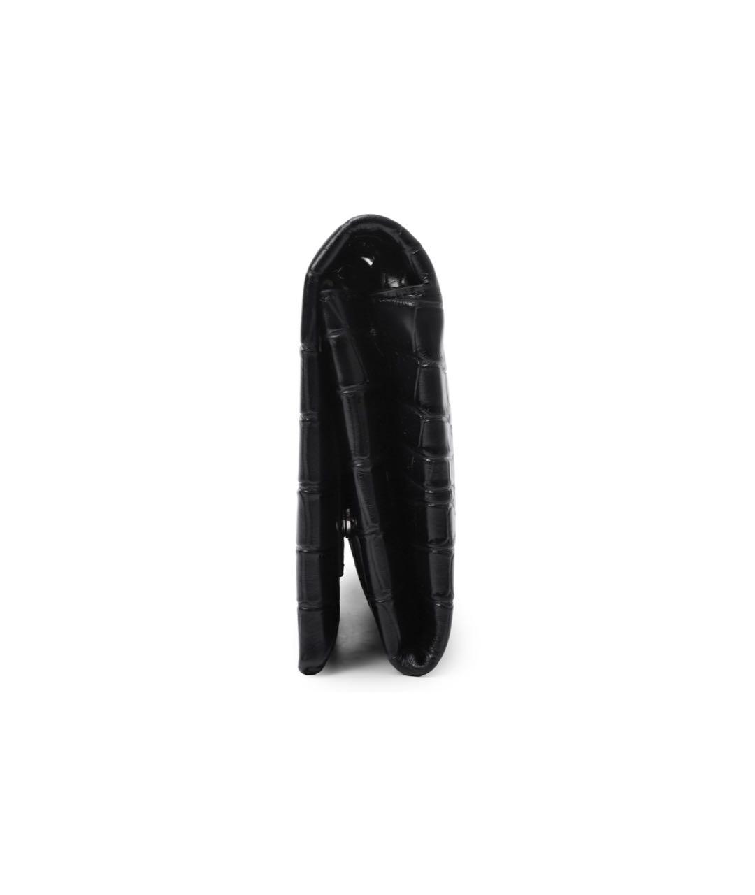 MM6 MAISON MARGIELA Черная кожаная сумка через плечо, фото 4