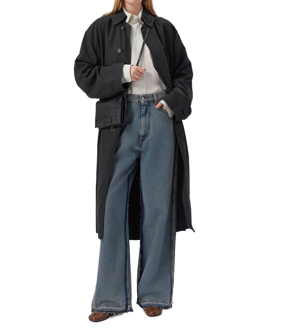 MM6 MAISON MARGIELA Черная кожаная сумка через плечо, фото 7