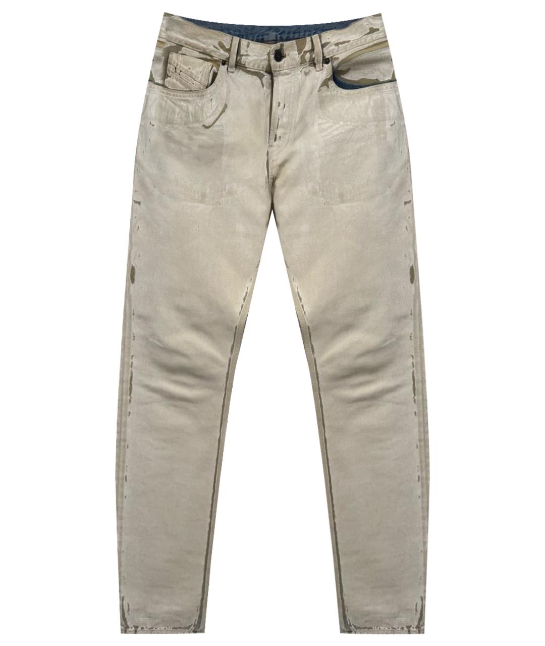 DIESEL Бежевые хлопковые джинсы, фото 1
