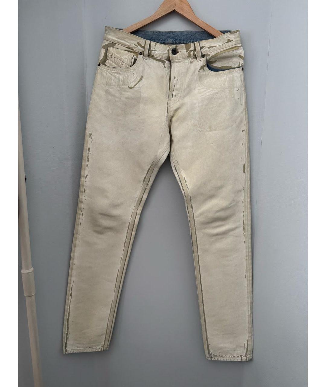 DIESEL Бежевые хлопковые джинсы, фото 6