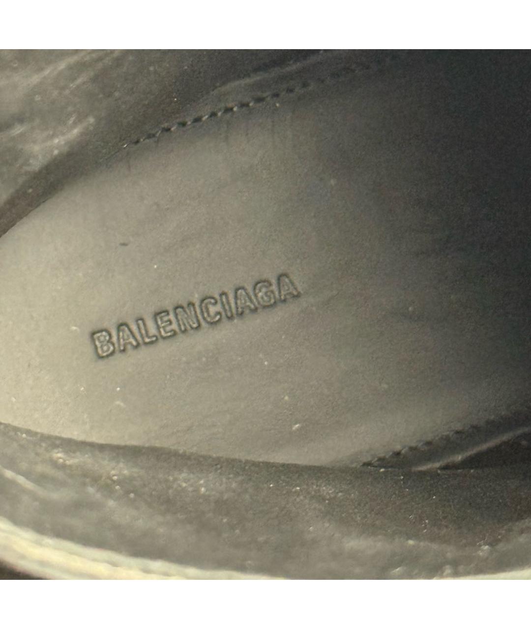 BALENCIAGA Черные кожаные ботинки, фото 6