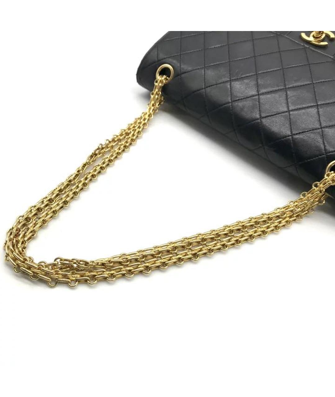 CHANEL Черная кожаная сумка через плечо, фото 6