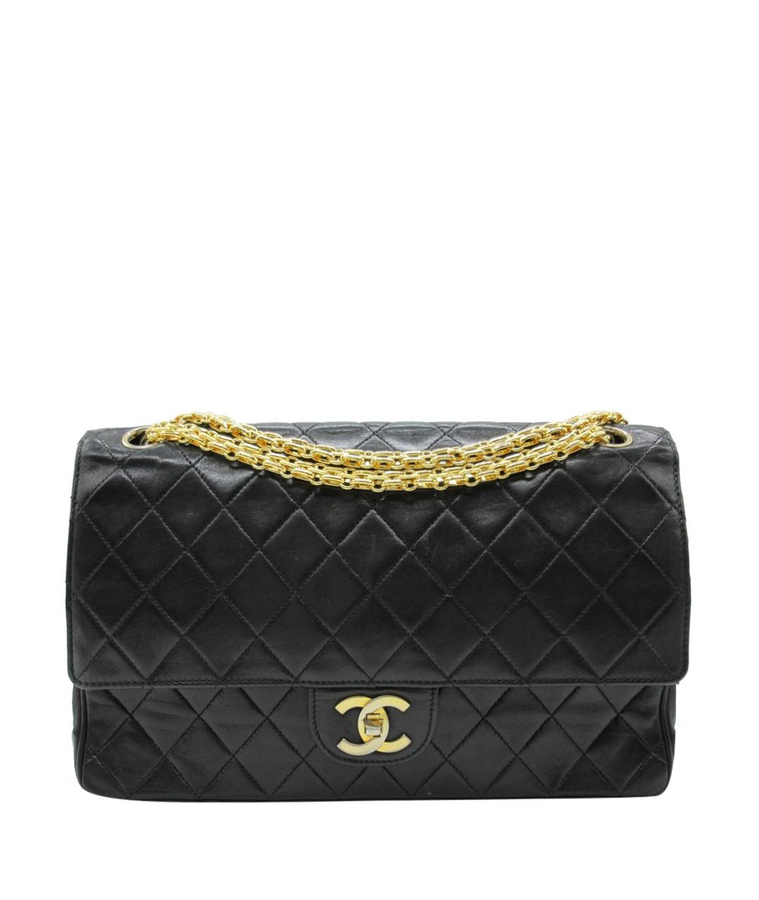 CHANEL Черная кожаная сумка через плечо, фото 1