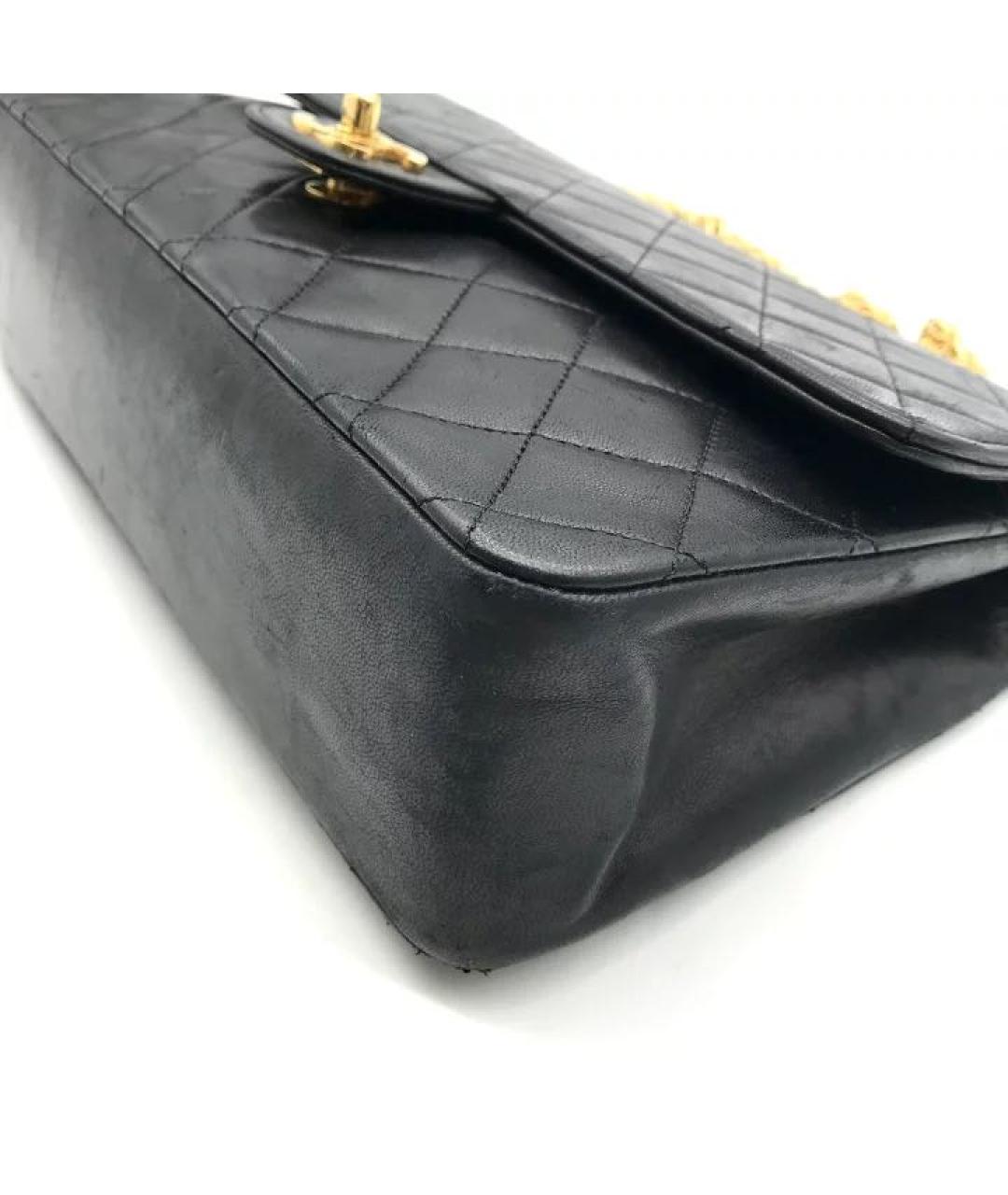 CHANEL Черная кожаная сумка через плечо, фото 5