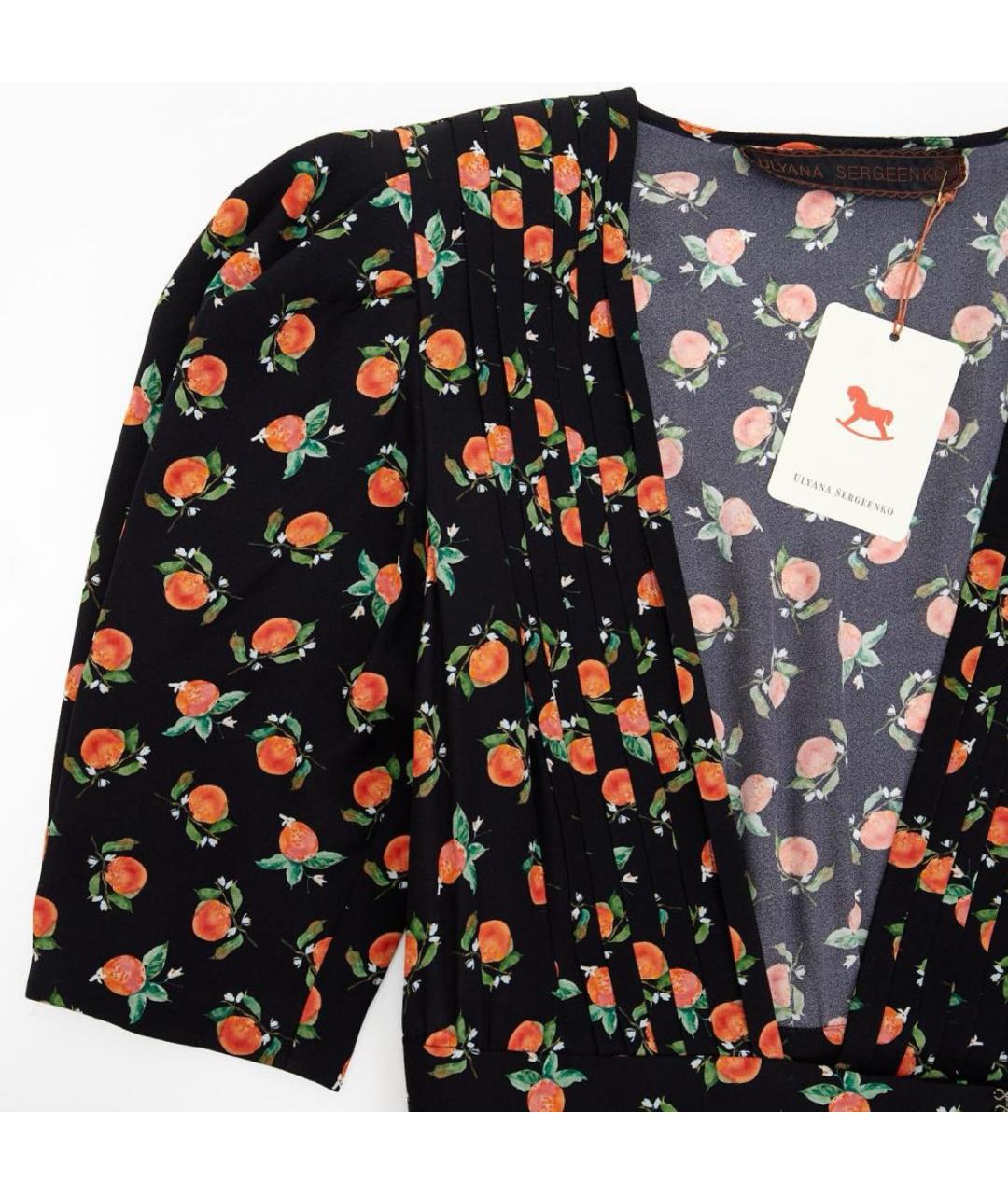 ULYANA SERGEENKO Мульти шелковое платье, фото 7