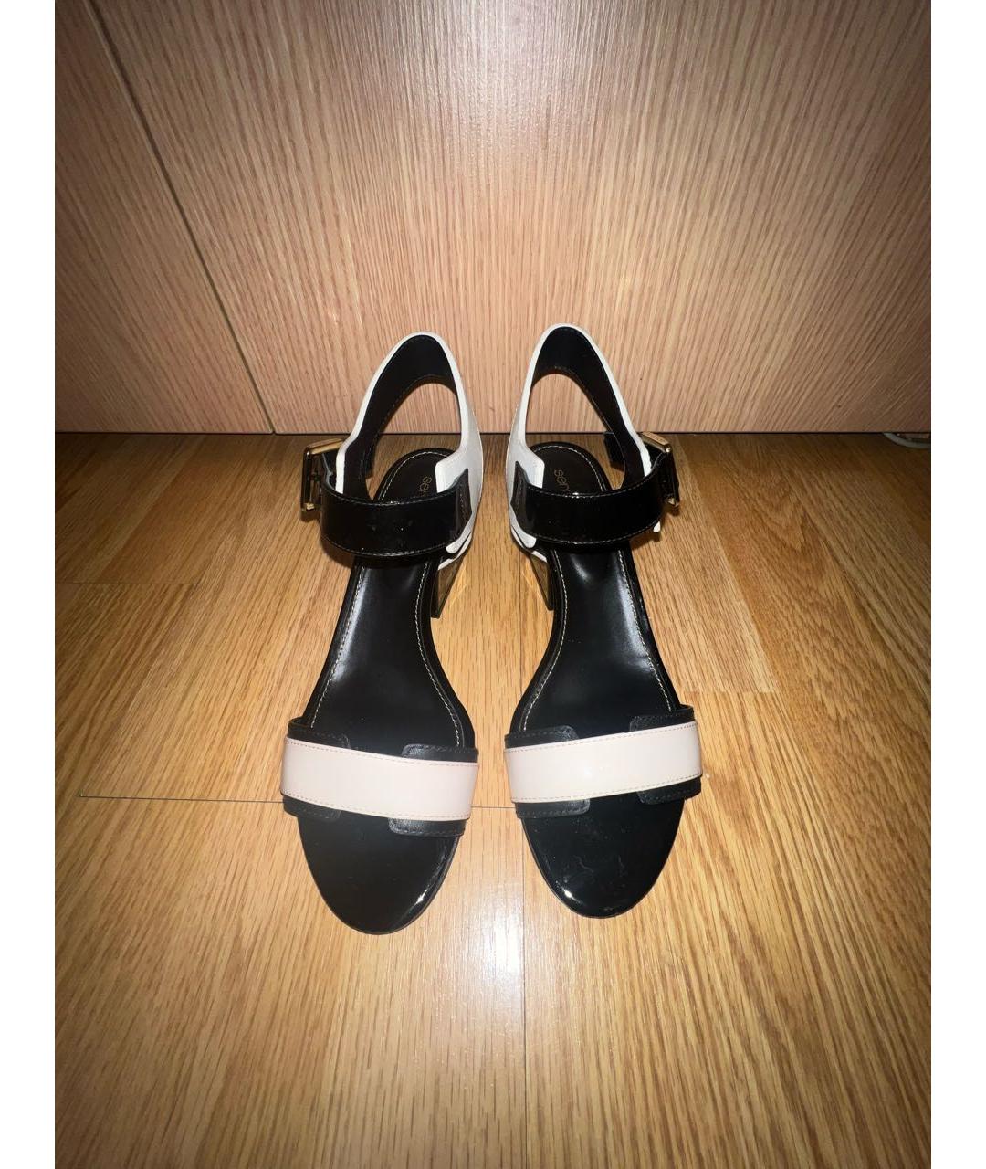 SERGIO ROSSI Мульти кожаные босоножки, фото 2