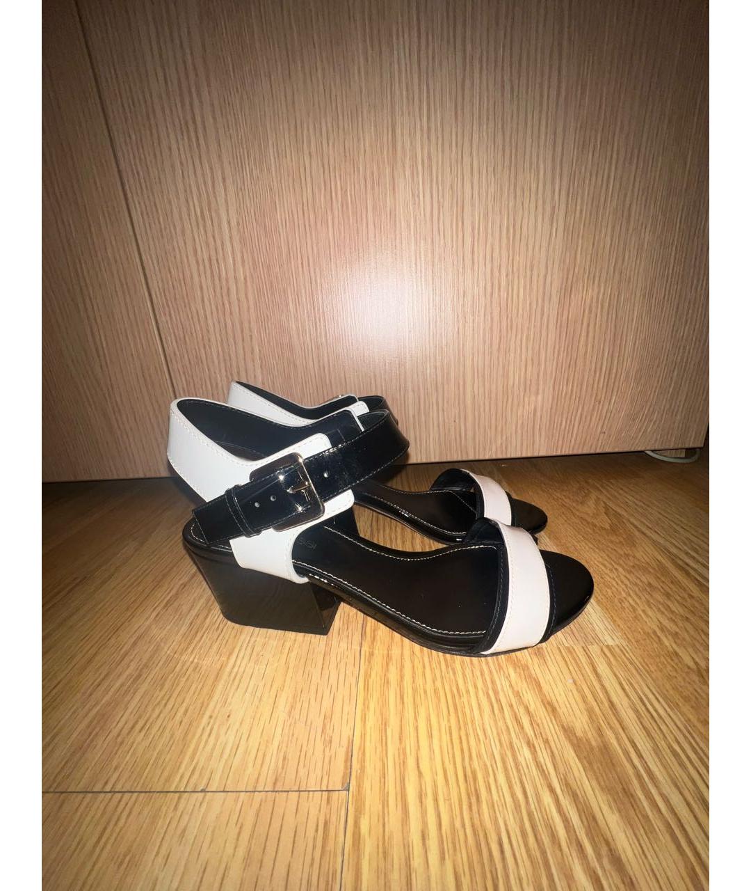 SERGIO ROSSI Мульти кожаные босоножки, фото 5