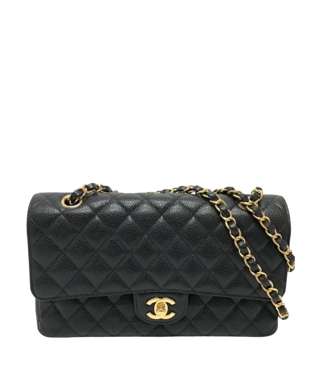 CHANEL Черная кожаная сумка через плечо, фото 1