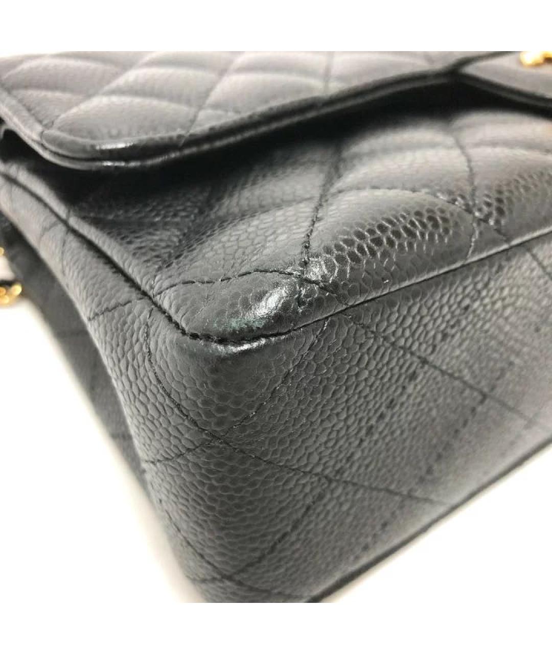 CHANEL Черная кожаная сумка через плечо, фото 5