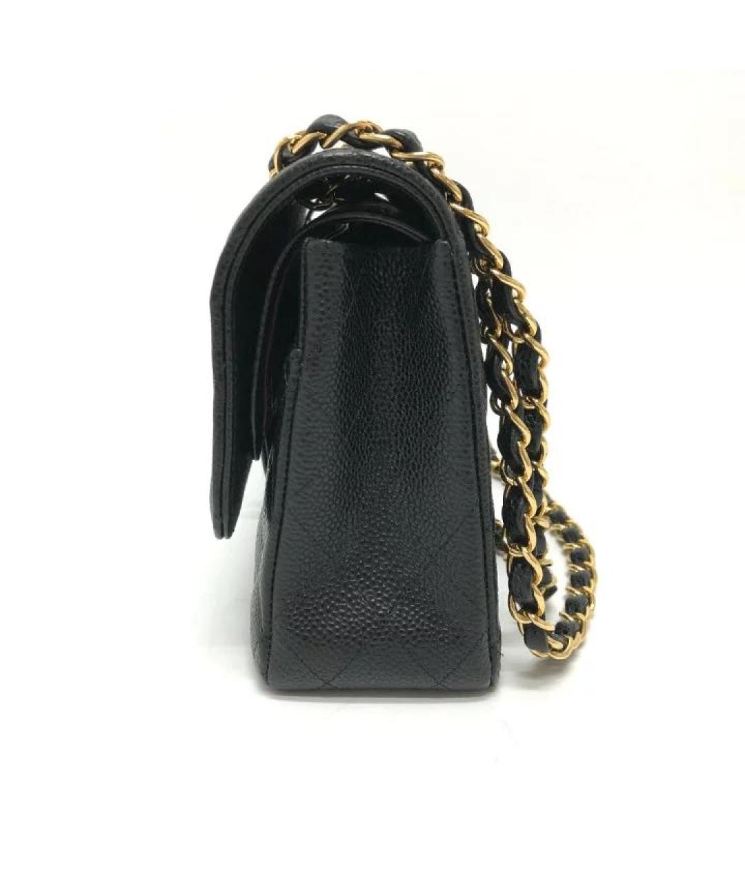 CHANEL Черная кожаная сумка через плечо, фото 3