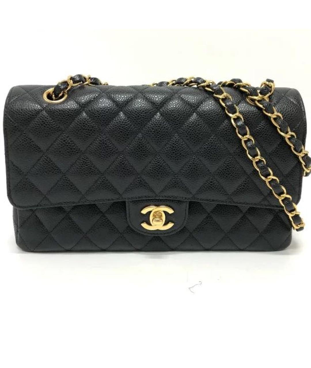 CHANEL Черная кожаная сумка через плечо, фото 9
