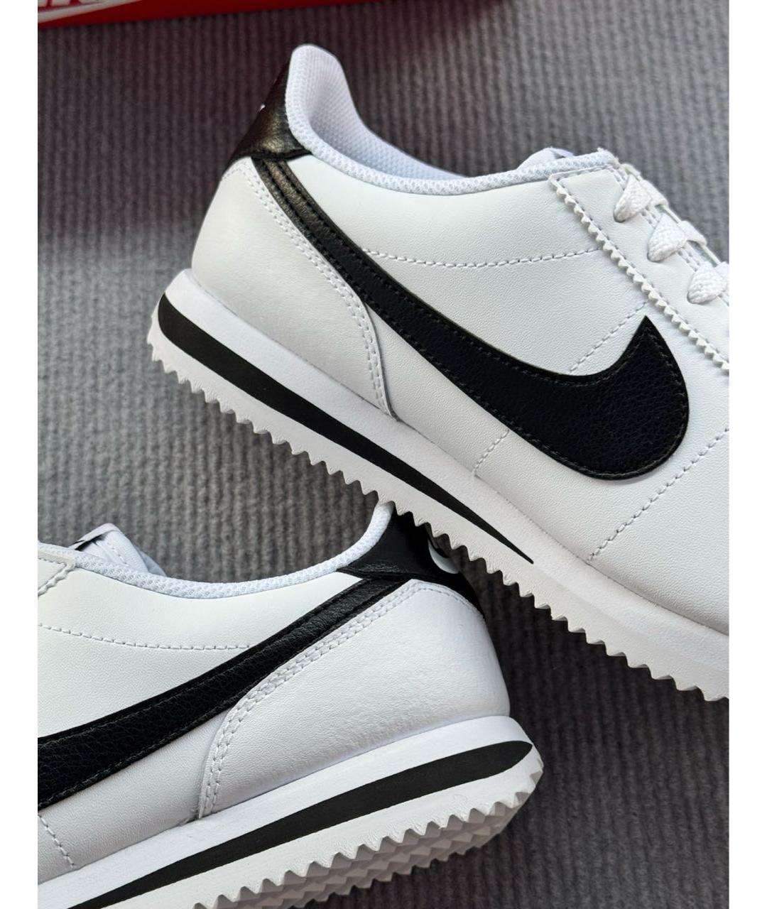 NIKE Белые кожаные низкие кроссовки / кеды, фото 6