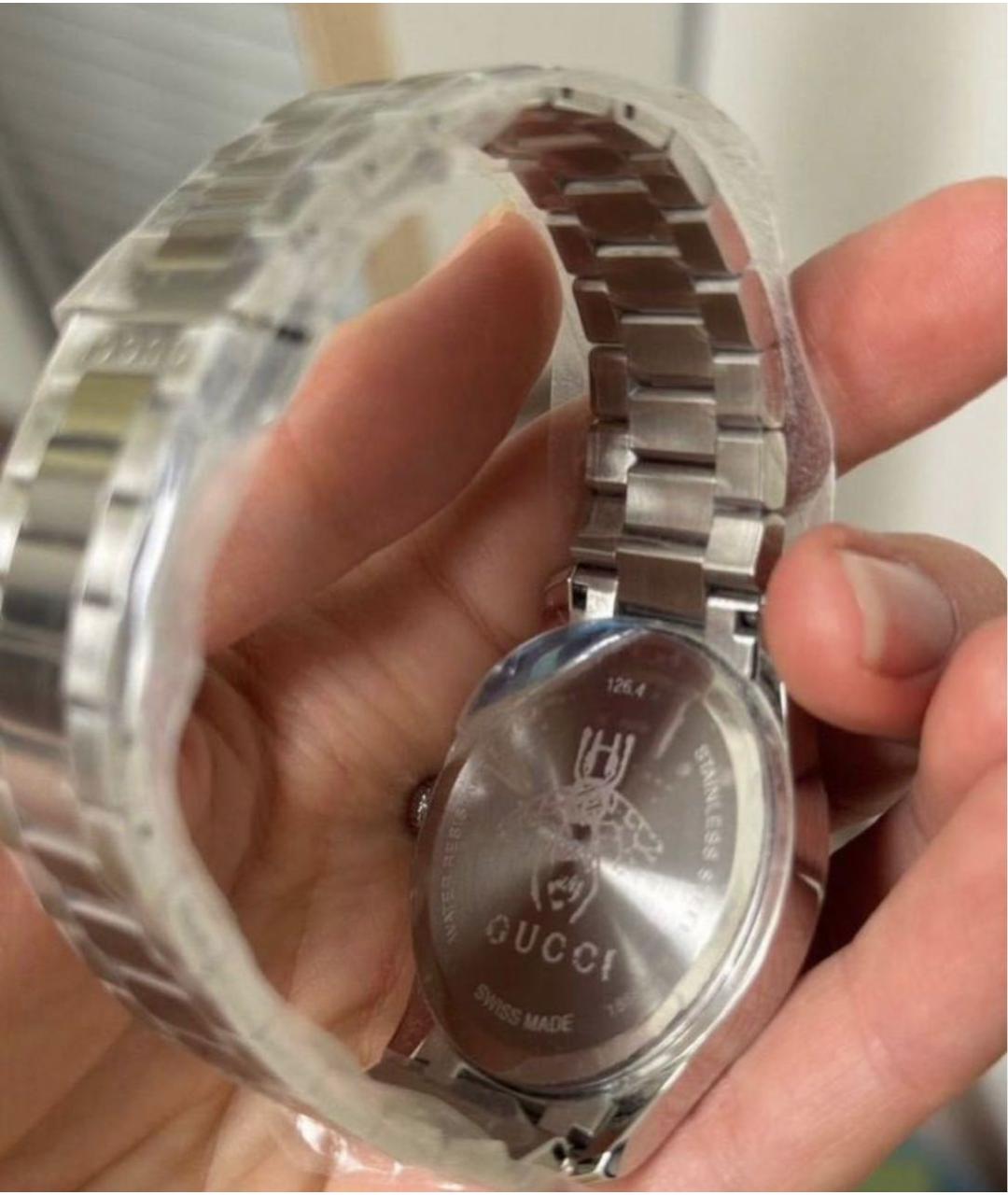 GUCCI Серебряные часы, фото 3