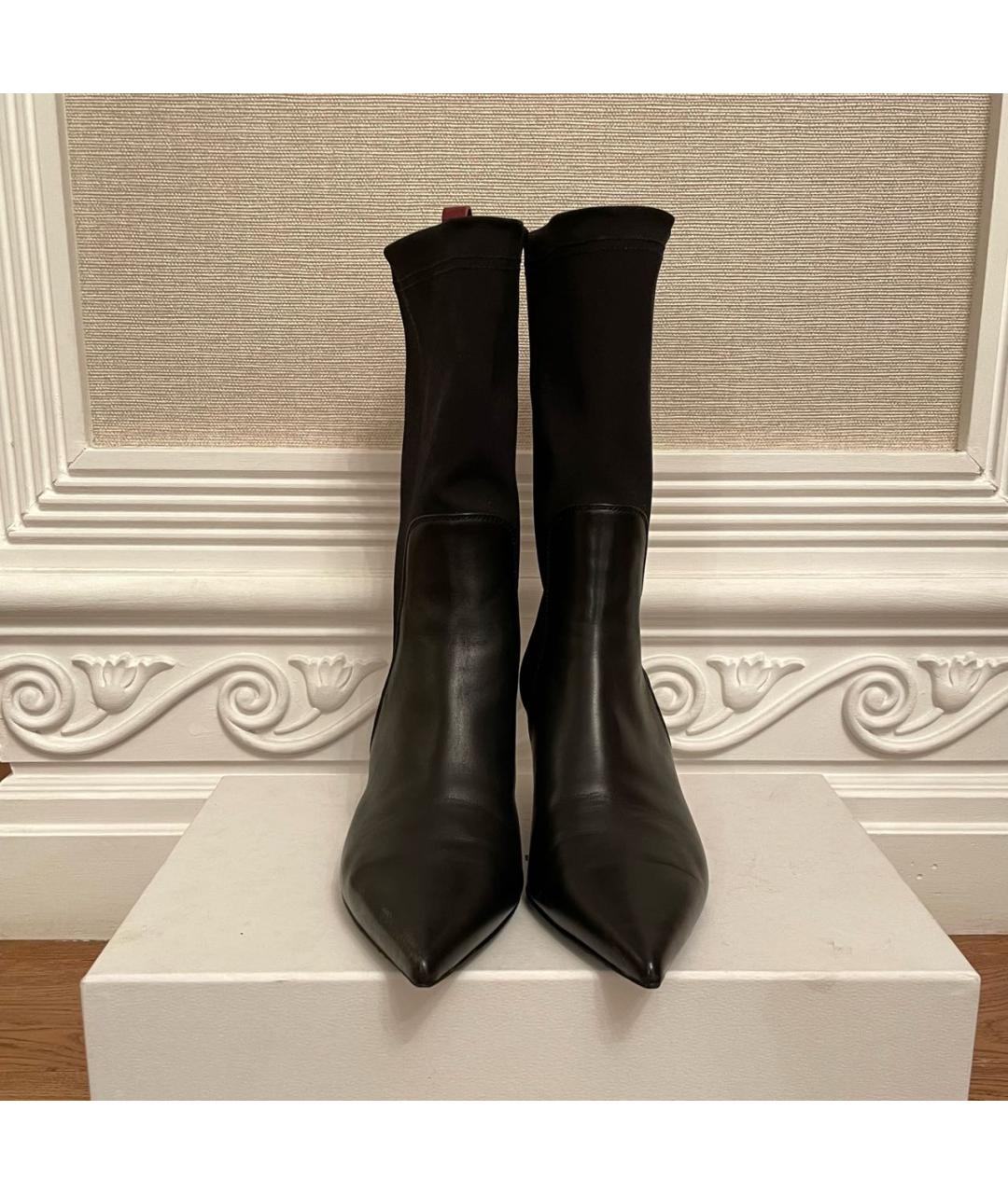 AGL Черные кожаные ботильоны, фото 4