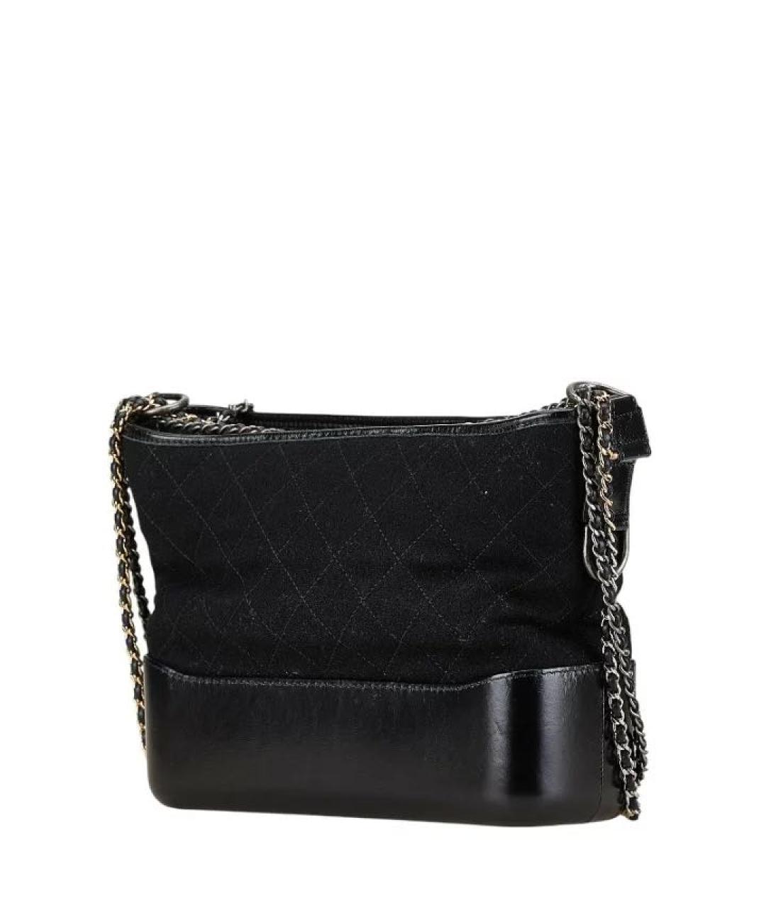CHANEL Черная кожаная сумка через плечо, фото 2