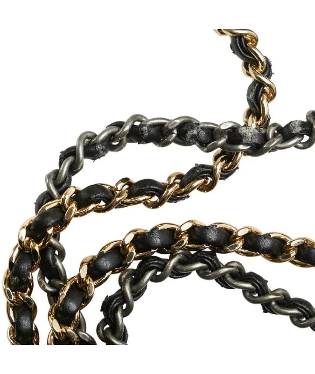 CHANEL Черная кожаная сумка через плечо, фото 5