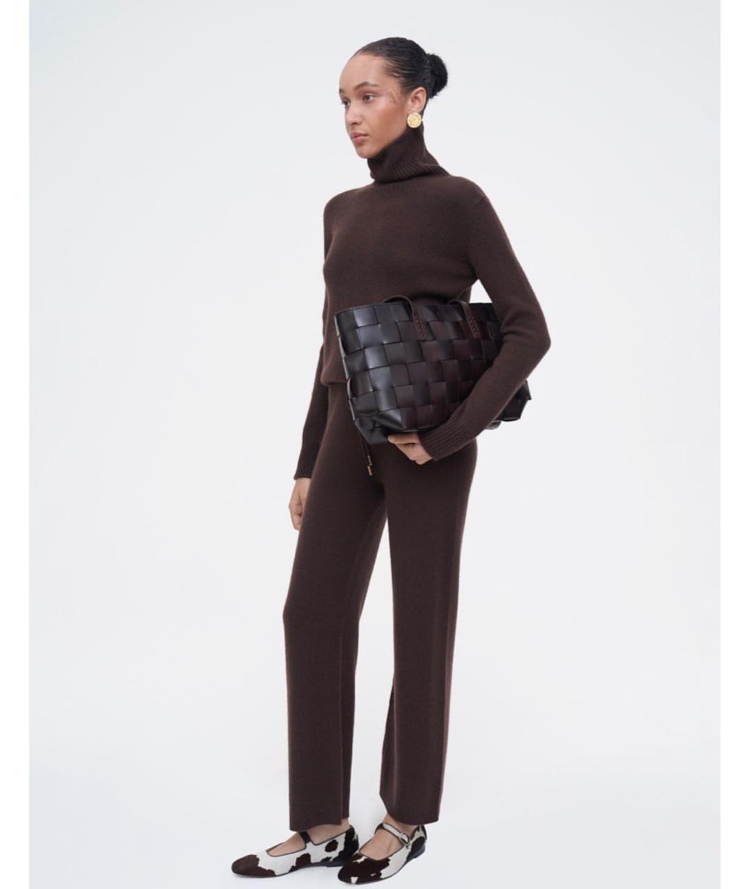 Dragon Diffusion Коричневая кожаная сумка с короткими ручками, фото 2