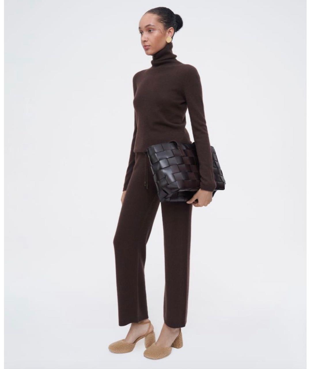 Dragon Diffusion Коричневая кожаная сумка с короткими ручками, фото 4