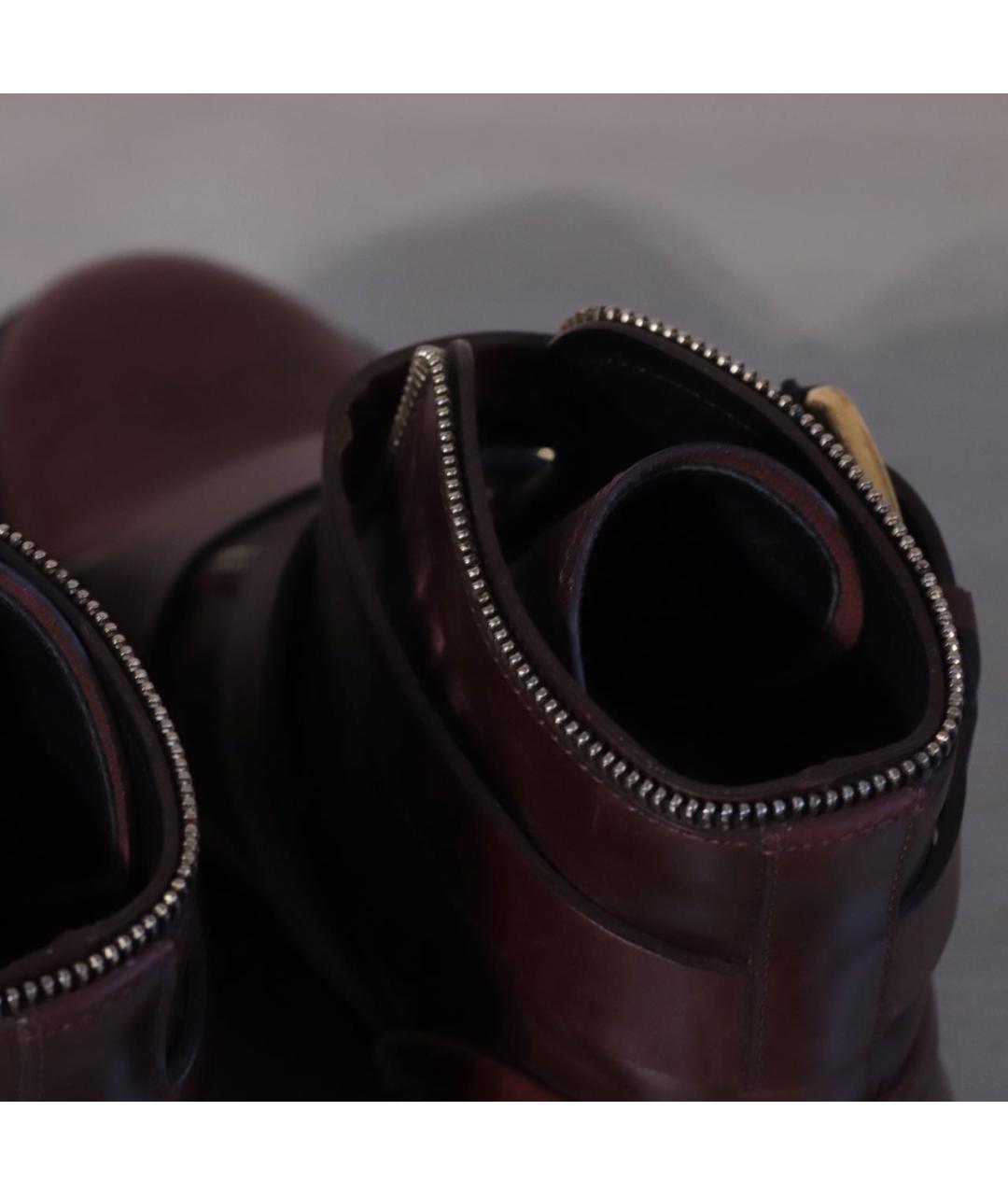 BALMAIN Коричневые кожаные ботинки, фото 6