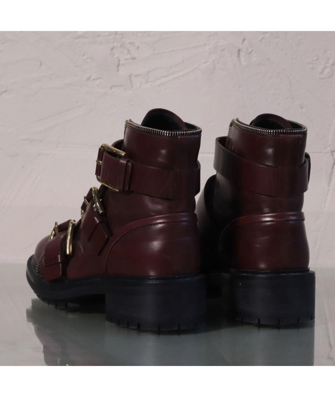 BALMAIN Коричневые кожаные ботинки, фото 5