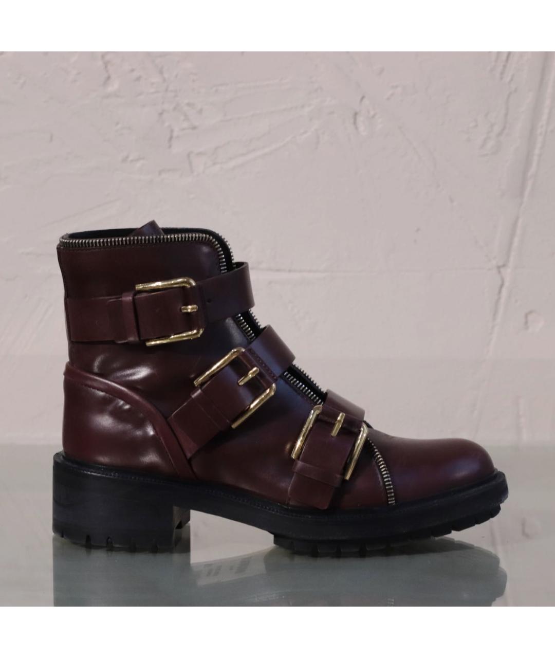 BALMAIN Коричневые кожаные ботинки, фото 2