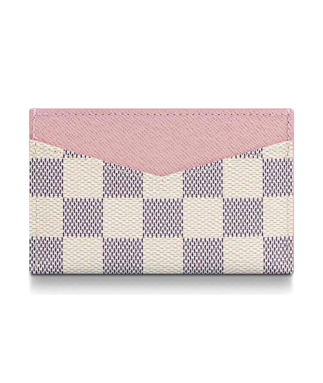 LOUIS VUITTON Розовый кожаный кардхолдер, фото 4