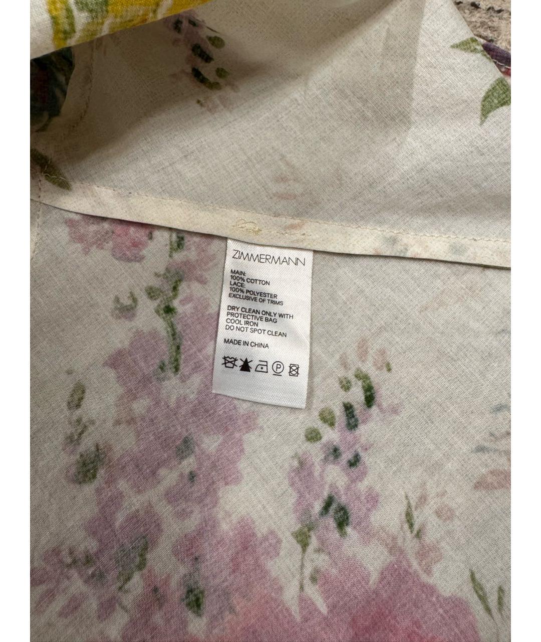 ZIMMERMANN Мульти хлопковое коктейльное платье, фото 5