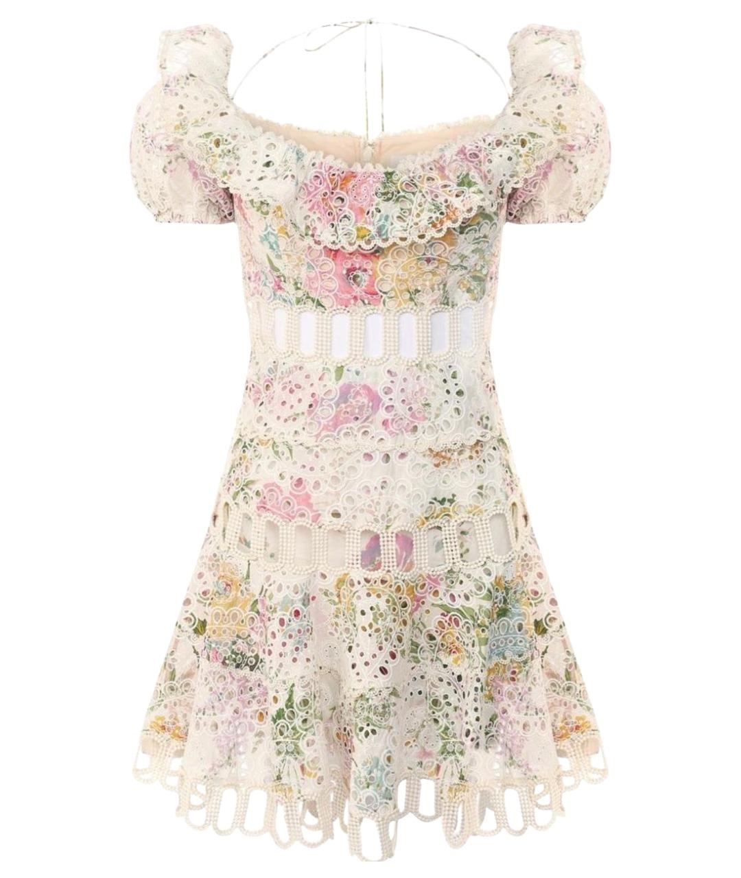 ZIMMERMANN Мульти хлопковое коктейльное платье, фото 1